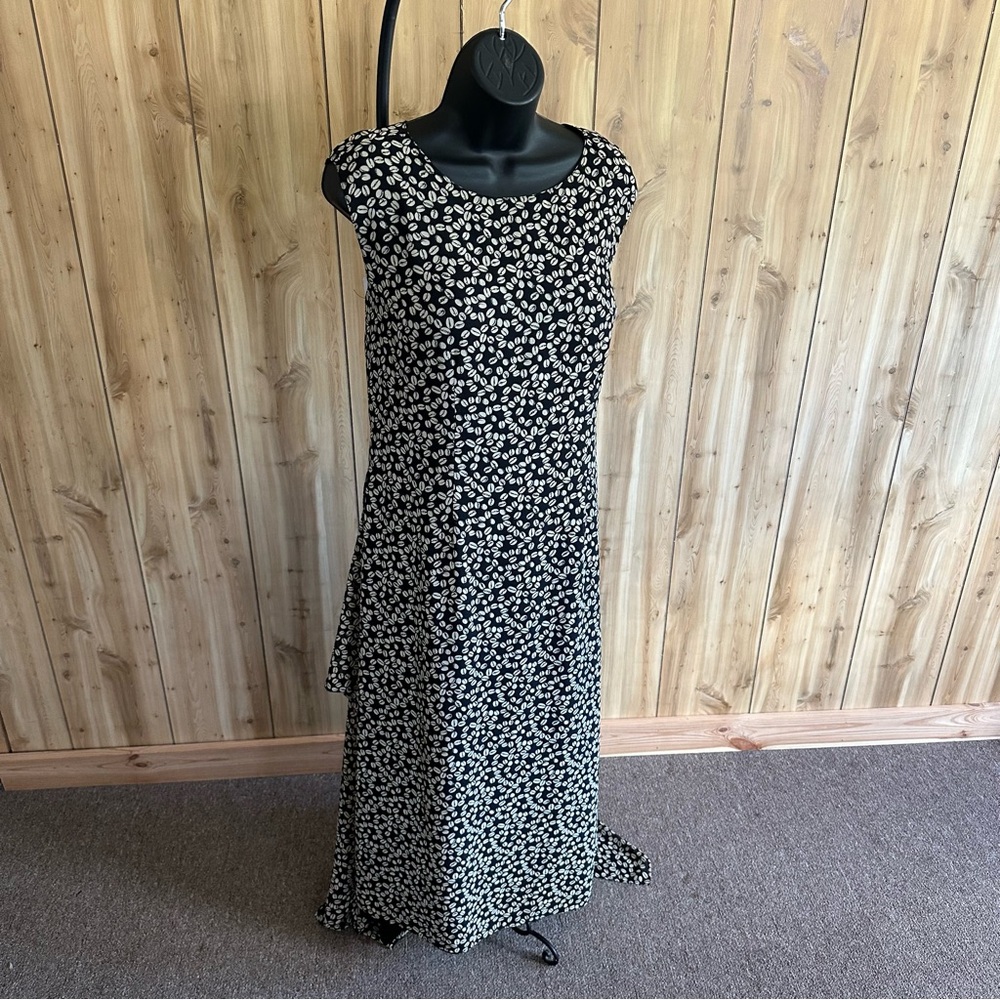 Coffee Beans Italian Designer Mantero shirt with flowing bottom, Designer sz M